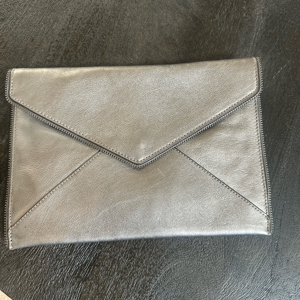 Chic Silver Envelope Clutch